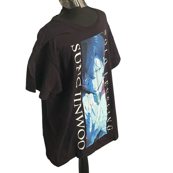 Solo Leveling Sung Jinwoo Large Black T-Shirt Anime - Picture 2 of 6